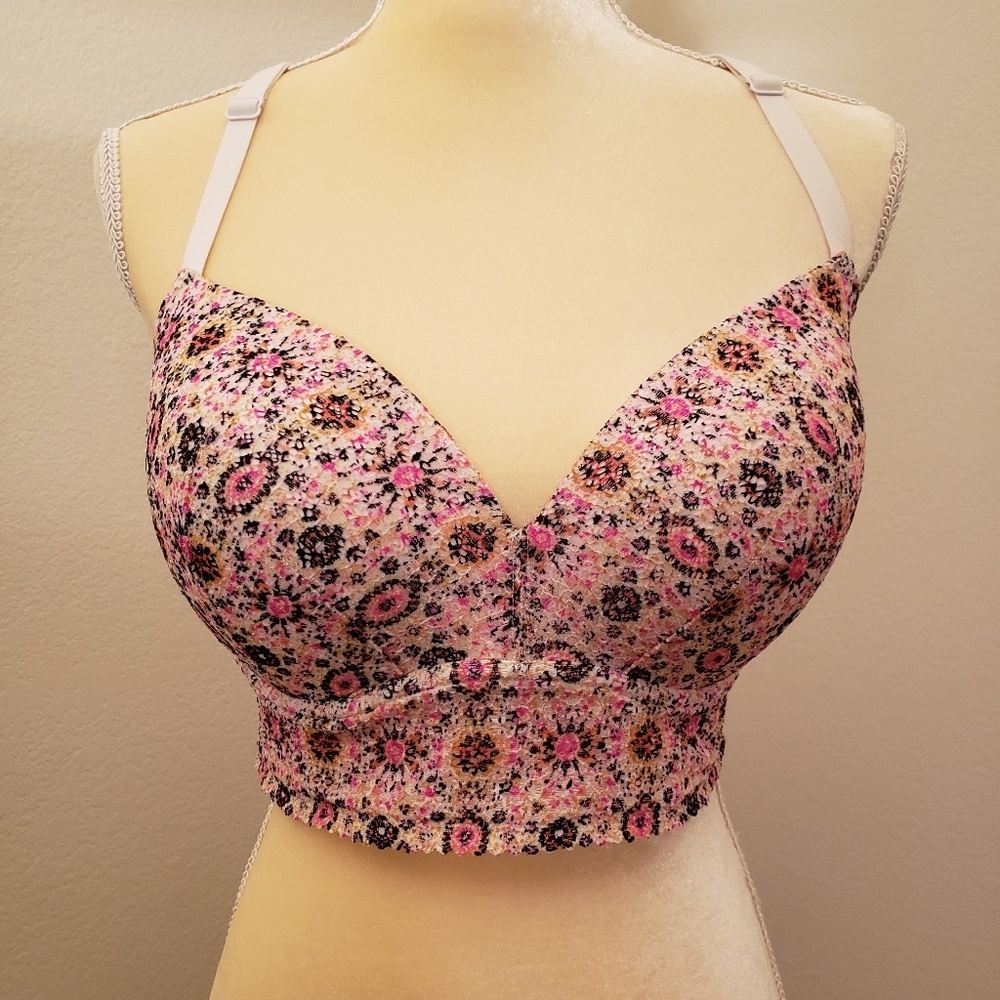 Victoria's Secret Padded Bustier Bra 36DD